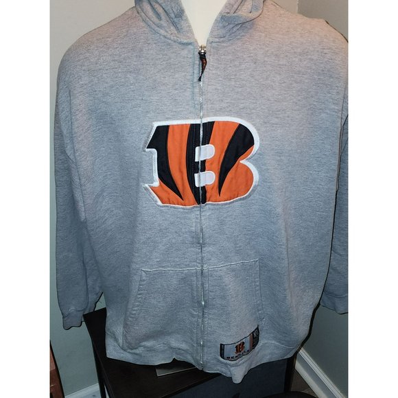 Cincinnati Bengals Full-Zip Hooded Jacket/Sweatshirt Men's XXL - Picture 1 of 4